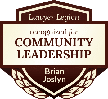 Lawyer Legion Community Leadership Badge - Attorney Brian Joslyn